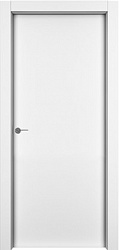 Дверь межкомнатная, Модель 1001К, Белая эмаль