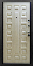 Входная дверь Титан Мск «Fashion S-01 2К», Винорит венге / Белая лиственница