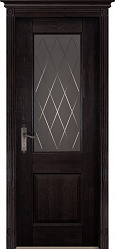 Белорусские двери, Классик 2 ПВДО, венге, массив дуба