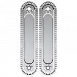 картинка Ручка для раздвижных дверей Armadillo SH010/CL SILVER-925 Серебро 925 магазин Dveris являющийся официальным дистрибьютором в России 