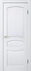 Межкомнатная дверь Виктория ДГ, массив сосны, эмаль белый жемчуг