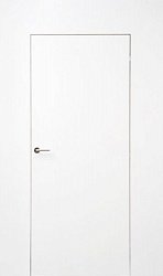 Дверь невидимка Краснодеревщик ЭМ 00 кромка алюминиевая, скрытый короб, цвет белый