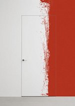 Межкомнатная скрытая дверь Filomuro Elen ALU Revers Кромка алюминиевая, под окраску