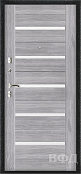 Входная металлическая дверь Стандарт - Графит / Лайн 1 грей