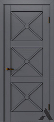 картинка Дверь из массива бука Альверо, София-3 ДГ, Тауп магазин Dveris являющийся официальным дистрибьютором в России 