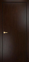 Дверь Офисная, вертикальный шпон, гладкая, палисандр