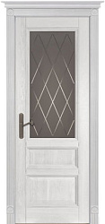 Белорусские двери, Аристократ 2 ПВДО, белая эмаль, массив DSW