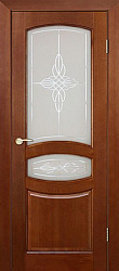 Межкомнатная дверь Виктория ДО, массив сосны, мореный ирокко