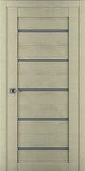 картинка Межкомнатная дверь SP56 ДО Сатинато, экошпон, светлый лён магазин Dveris являющийся официальным дистрибьютором в России 