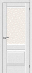 Дверь межкомнатная, эко шпон Прима-3 White Сrystal, Virgin