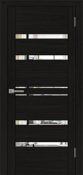 картинка Новосибирские двери, UniLine 30030 ДО зеркало, экошпон, шоко велюр магазин Dveris являющийся официальным дистрибьютором в России 