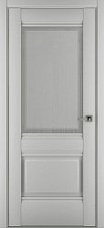 картинка Межкомнатная дверь Венеция В4 ДО Сатинато, Экошпон, матовый серый магазин Dveris являющийся официальным дистрибьютором в России 