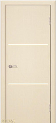 картинка Дверь Геона Лайн-2, Ультрашпон, ДГ Дуб беленый 88, вертикальная структура магазин Dveris являющийся официальным дистрибьютором в России 