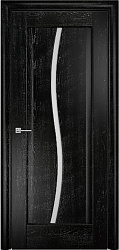картинка Оникс Корсика 1 ПО триплекс, черная эмаль патина серебро магазин Dveris являющийся официальным дистрибьютором в России 