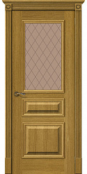 картинка Белорусские двери Вуд Классик-15.1 ПО Bronze Сrystal, Natur Oak магазин Dveris являющийся официальным дистрибьютором в России 
