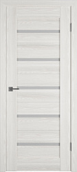 картинка Межкомнатная дверь экошпон Line 1 White Gloss, Bianco магазин Dveris являющийся официальным дистрибьютором в России 