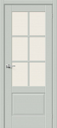 картинка Дверь межкомнатная Прима-13.0.1 ПО Magic Fog, Эмалит, цвет Grey Matt магазин Dveris являющийся официальным дистрибьютором в России 