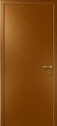 Влагостойкая композитная пластиковая дверь, гладкая, цвет дуб золотой