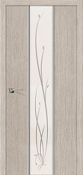 картинка Дверь Финиш Флек Глейс-2 Twig, 3D Cappuccino ДО магазин Dveris являющийся официальным дистрибьютором в России 