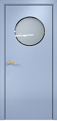 картинка Дверь Офисная Сфера, эмаль голубая магазин Dveris являющийся официальным дистрибьютором в России 