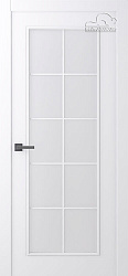 Белорусские двери Ламира-1 мателюкс, эмаль белая