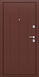 Титан Мск Металлическая дверь эконом Гост строительная 7-2 металл с декором /металл с декором