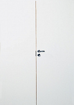 картинка Дверь межкомнатная двухстворчатая, гладкая, финиш пленка, цвет белый магазин Dveris являющийся официальным дистрибьютором в России 