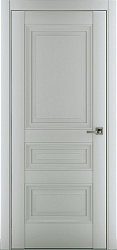 Межкомнатная дверь Ампир В2 ДГ, Экошпон, матовый серый