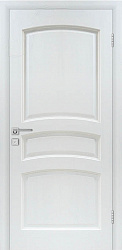 Белорусские двери, DY Модель № 16, ДГ Белый лоск, массив сосны
