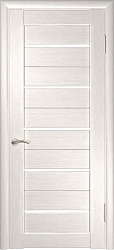 Ульяновские двери ЛУ-22 Лакобель белое, экошпон, беленый дуб