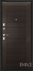 Входная металлическая дверь Стандарт - Графит / Лайн 6 венге
