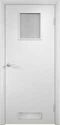 картинка Дверной блок с четвертью модель 31 с вентиляционной решеткой №2, ГОСТ 6629-88, белый магазин Dveris являющийся официальным дистрибьютором в России 