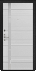 картинка Дверь Титан Мск - Lux-3 B, Cеребрянный антик/ Эмаль 16 мм. панель А-1, белый магазин Dveris являющийся официальным дистрибьютором в России 