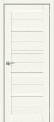 Дверь межкомнатная, эко шпон модель-28, White Wood
