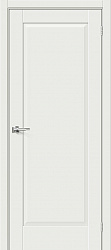 Дверь межкомнатная Прима-10 ПГ Эмалит, цвет White Matt