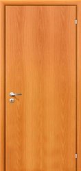 картинка Дверь гладкая РФ без четверти, ламинированная, гладкая, миланский орех магазин Dveris являющийся официальным дистрибьютором в России 