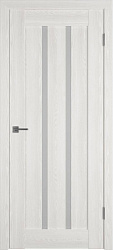 картинка Межкомнатная дверь экошпон Line 2 White Gloss, Bianco магазин Dveris являющийся официальным дистрибьютором в России 