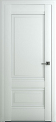 картинка Межкомнатная дверь Турин В4 ДГ, Экошпон, матовый белый магазин Dveris являющийся официальным дистрибьютором в России 
