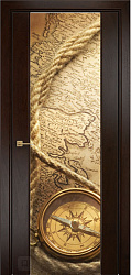 картинка Дверь Оникс Престиж триплекс белый, Фотопечать 41, палисандр магазин Dveris являющийся официальным дистрибьютором в России 