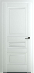 картинка Межкомнатная дверь Ампир В3 ДГ, Экошпон, матовый белый магазин Dveris являющийся официальным дистрибьютором в России 