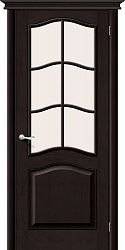 Белорусские двери M 7, ПО СТ-Сатинато, темный лак, массив сосны