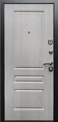 картинка Входная металлическая дверь, Бетон 1501, Бетон темный/ Сандал светлый магазин Dveris являющийся официальным дистрибьютором в России 
