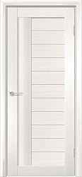 Межкомнатная дверь VS-38 ДО белое матовое, пвх, лиственница беленая