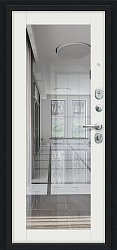картинка Дверь Титан Мск - Флэш, Букле черное/ Off-white магазин Dveris являющийся официальным дистрибьютором в России 