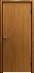 Дверь пластиковая влагостойкая модель гладкая, композитный ПВХ, цвет миланский орех