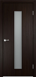 картинка Дверь офисная, Smart L2, экошпон с четвертью, Matelux, венге магазин Dveris являющийся официальным дистрибьютором в России 