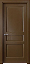 картинка Межкомнатная шпонированная дверь Классик 103 ПГ, Темный орех магазин Dveris являющийся официальным дистрибьютором в России 