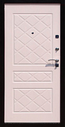 Входная металлическая дверь Титан Мск Eco, Медный антик / Беленый дуб