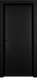 картинка Дверь межкомнатная, Модель 1001К, Черная эмаль магазин Dveris являющийся официальным дистрибьютором в России 