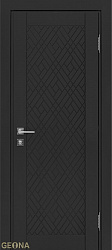 картинка Дверь Геона Modern Avanti -1 ПГ с притвором, Эмаль черный янтарь магазин Dveris являющийся официальным дистрибьютором в России 